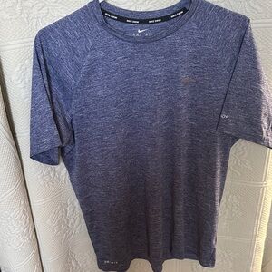 Nike Men's Heathered Blue Short Sleeve Tee